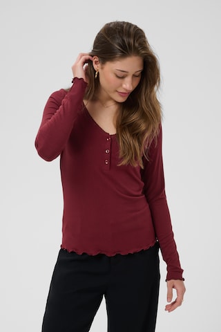 Cream Shirt 'Ribba' in Rot: Vorderseite