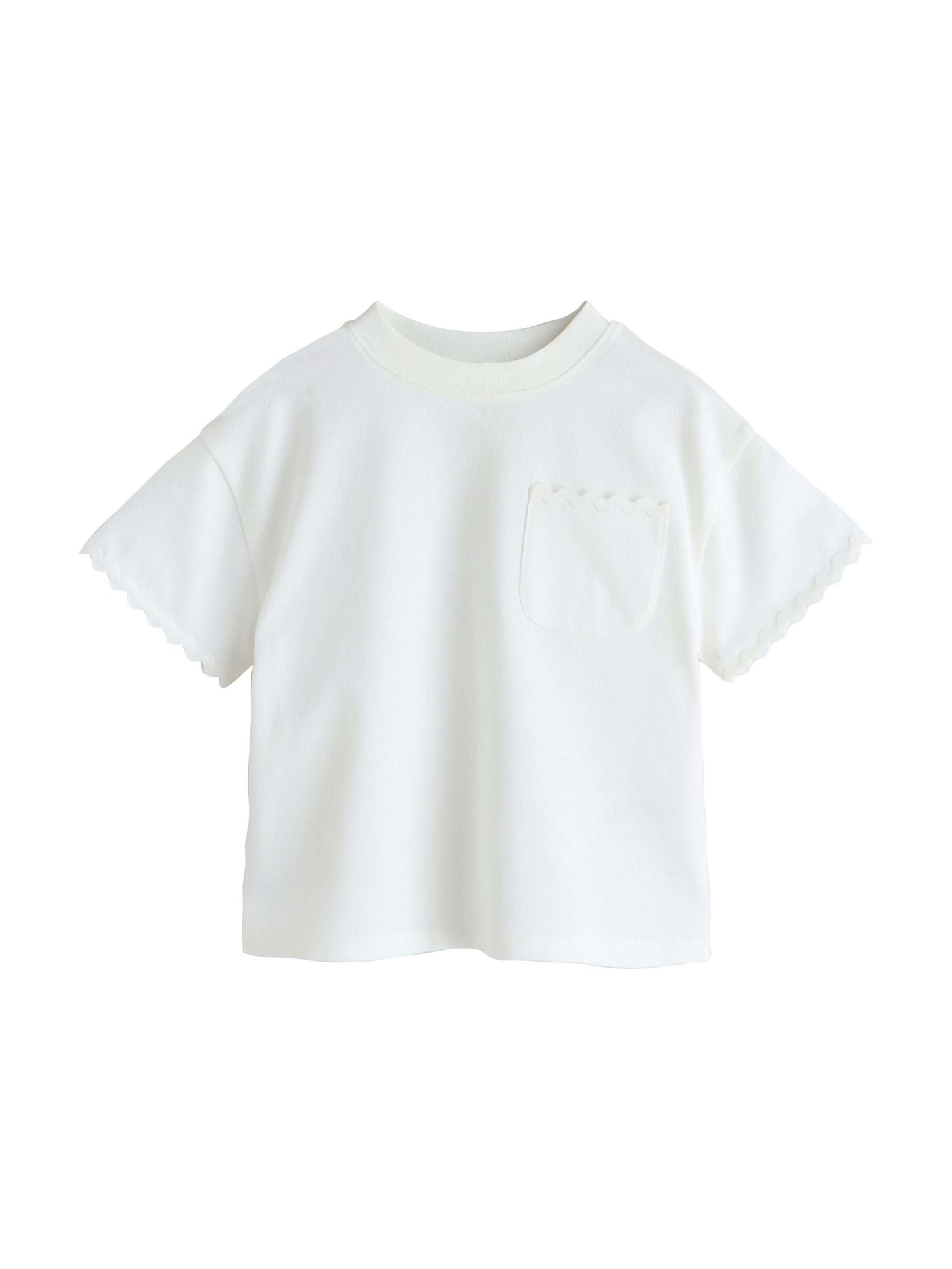 Next T-Shirt en blanc, Vue avec produit