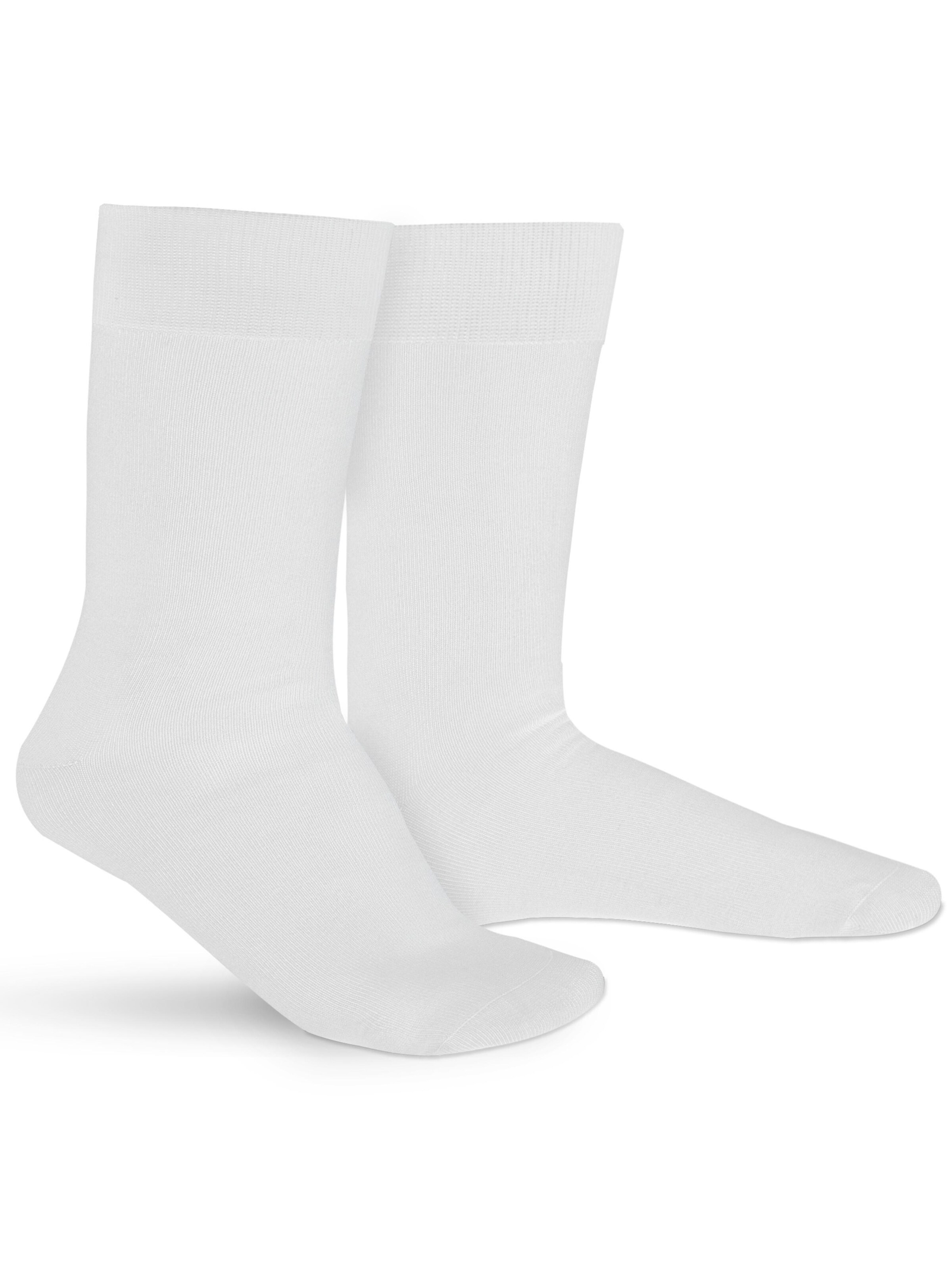 Hipperboo Sokken 'The Bamboo Classics Bamboe Sokken' in Wit: voorkant