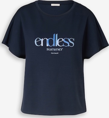 TOM TAILOR - Camisa em azul: frente