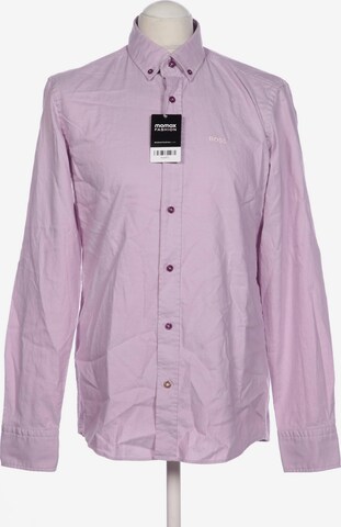 BOSS Button Up Shirt in M in Pink: front