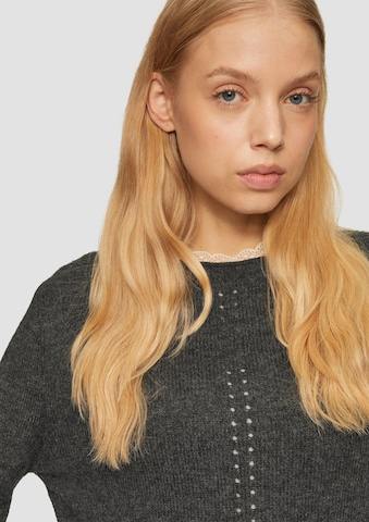 QS Pullover in Schwarz