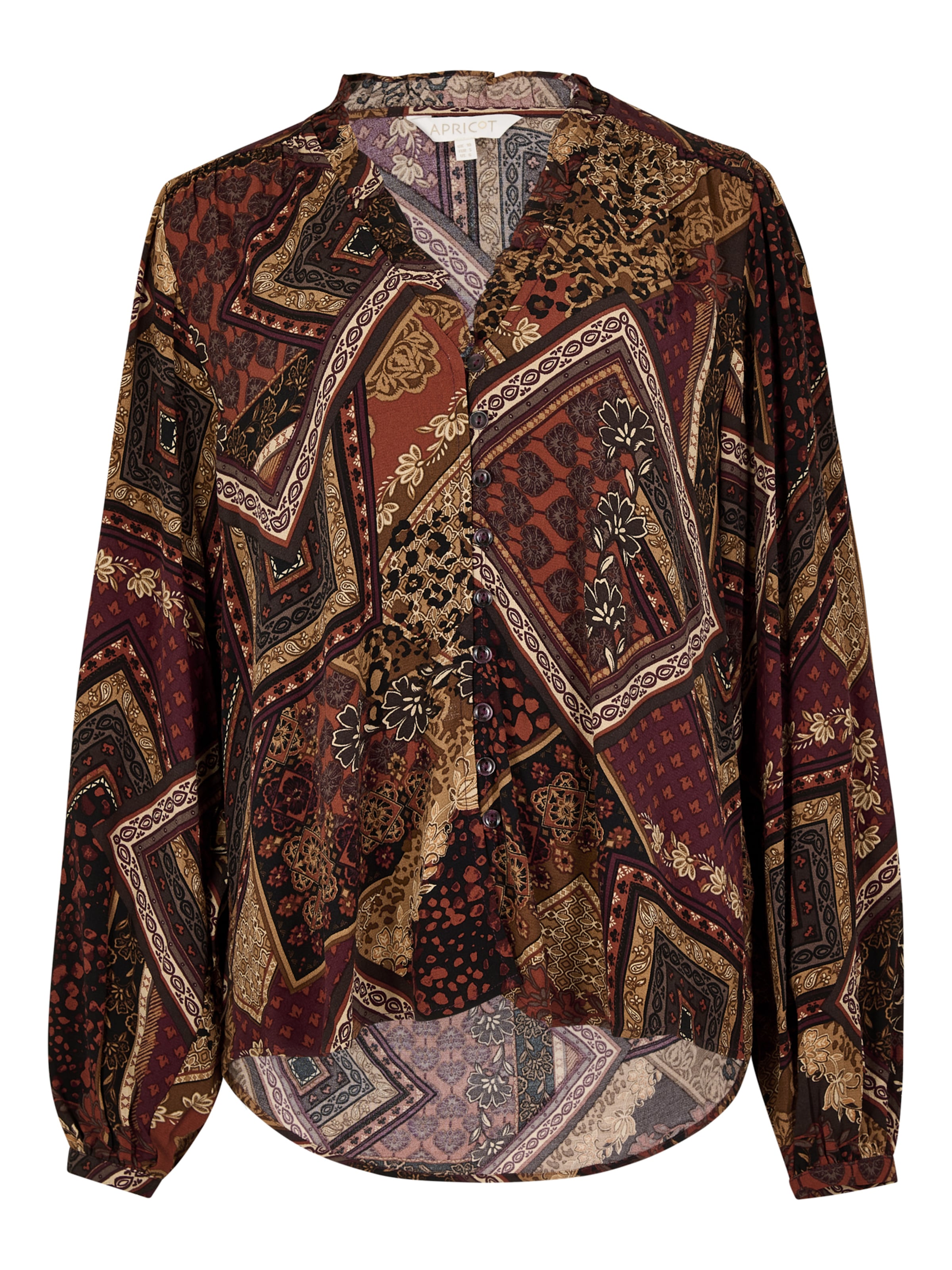 Apricot Blouse in Rood: voorkant