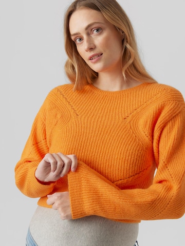 MAMALICIOUS Pullover 'SALLI' in Orange