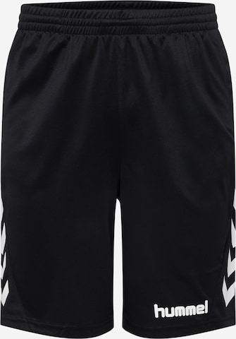 Hummel - regular Pantalón deportivo en negro: frente