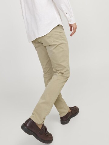 JACK & JONES Slimfit Jeans 'Glen Blaine' in Beige