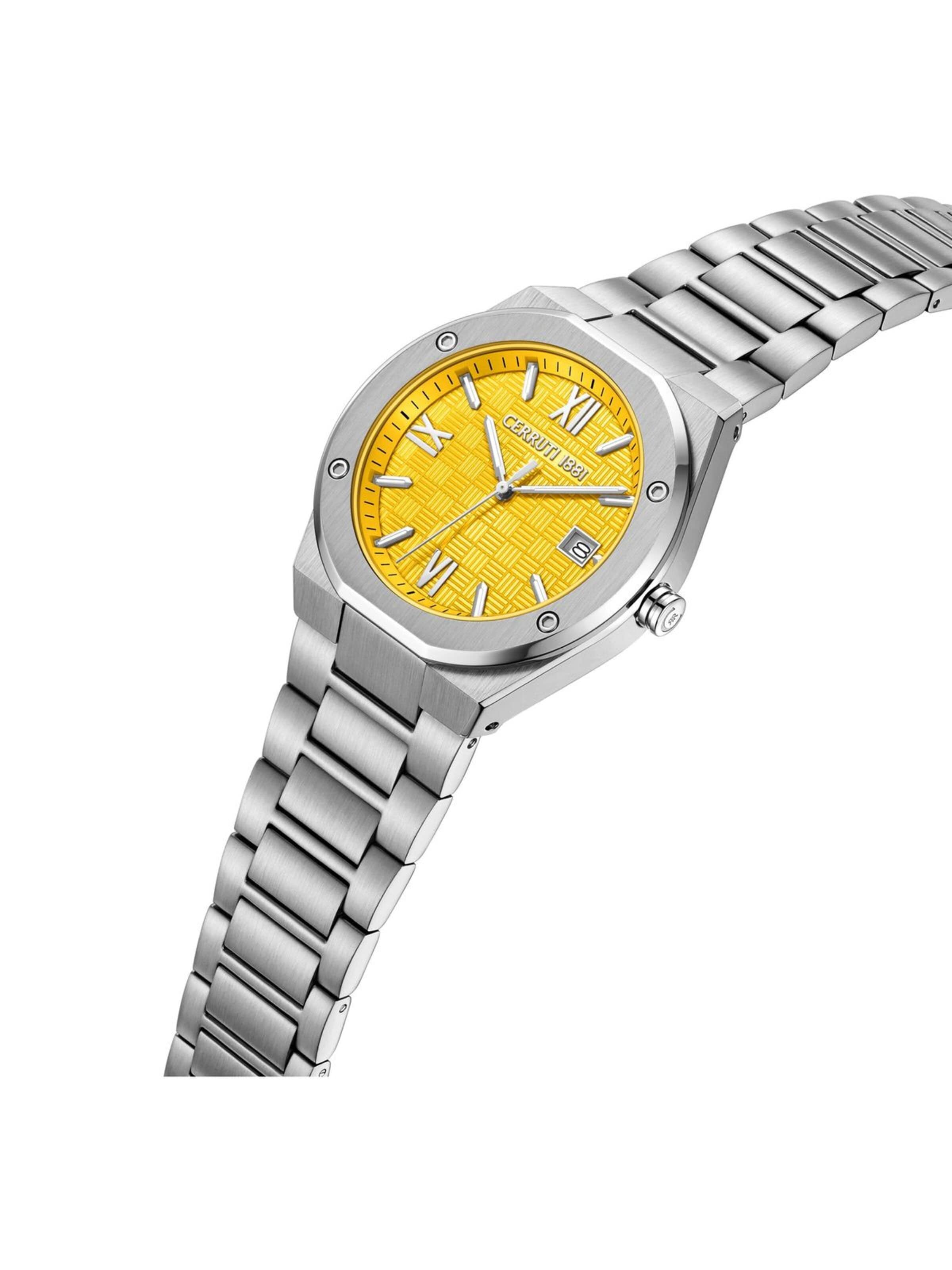 CERRUTI 1881 Analog watch 'Date watch Lecco' in Silver