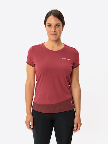 VAUDE Performance shirt 'Sveit' in Red: front