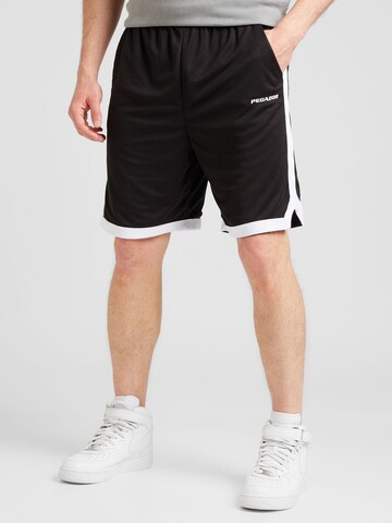 Pegador Regular Pants in Black: front