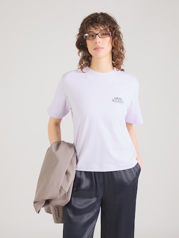 Tricou de la Calvin Klein Jeans pe mov: față