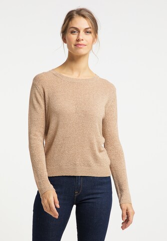 Usha - Pullover em bege: frente
