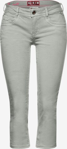 STREET ONE Slimfit Jeans in Groen: voorkant