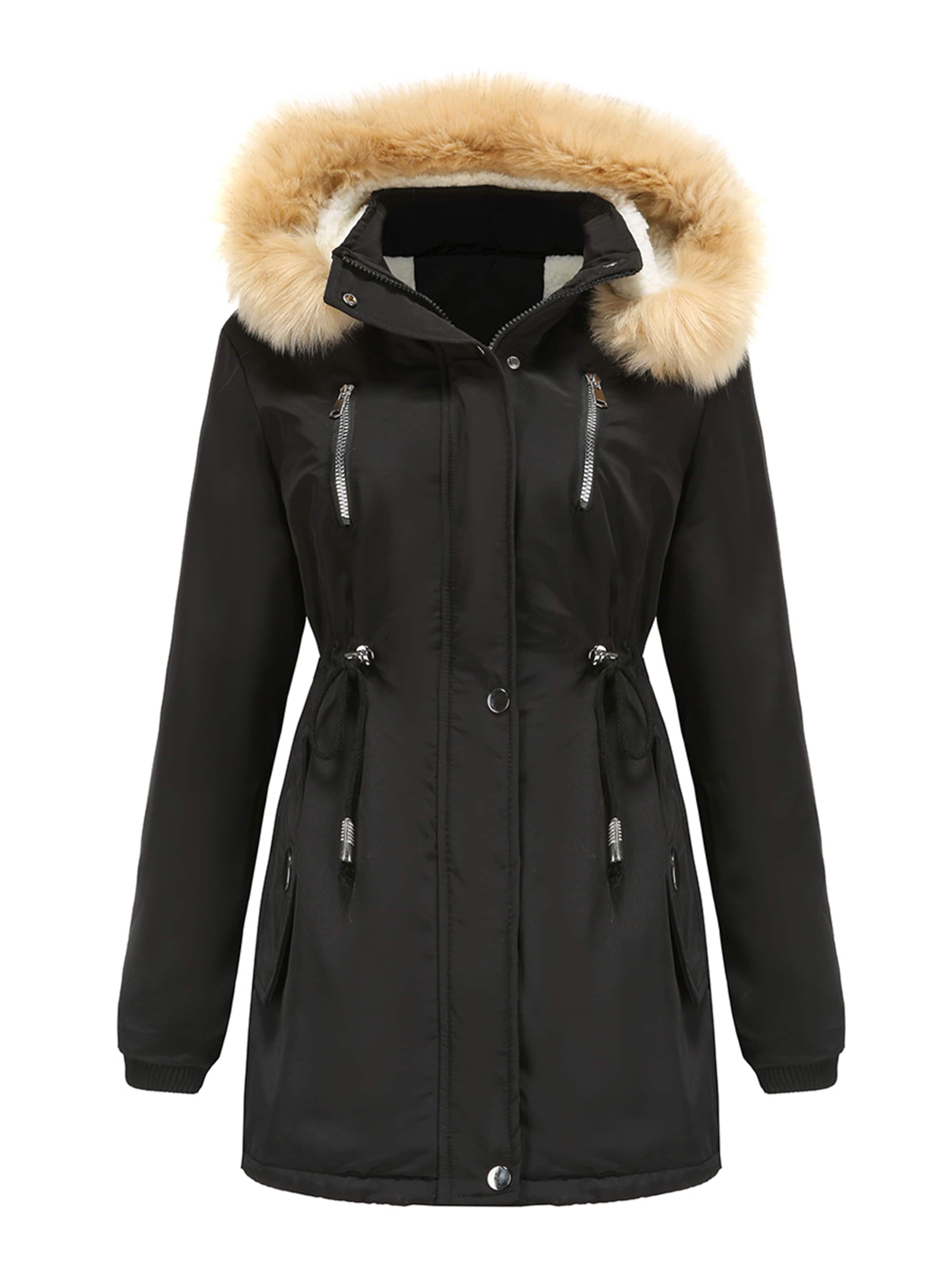 Youthup Winter Parka in Black: front