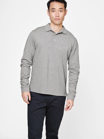 SANVT Shirt 'The Longsleeve Polo Shirt' in Grau