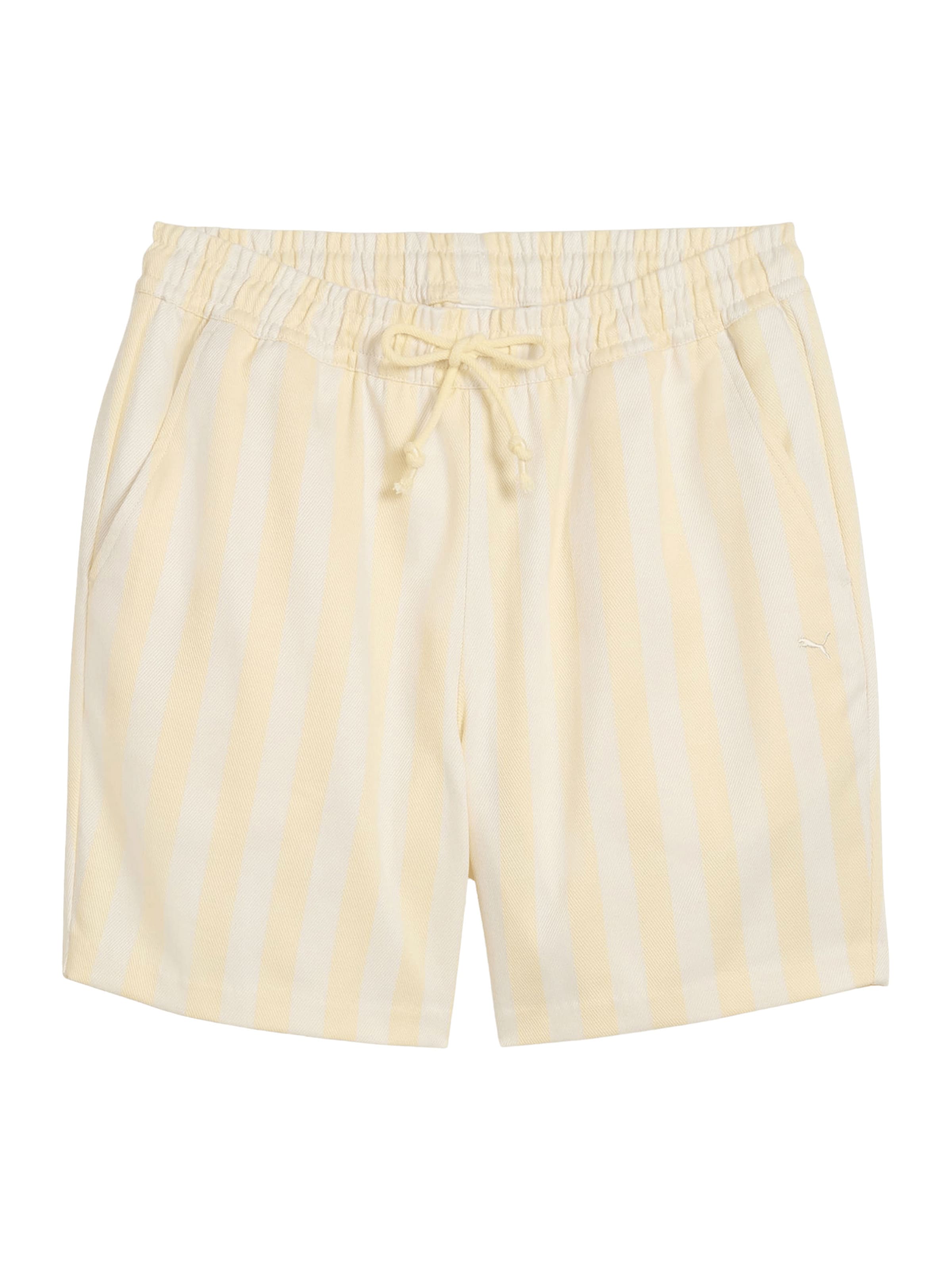 PUMA Hlače | bež / bela barva, Prikaz izdelka