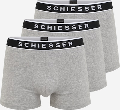 SCHIESSER Boxershorts in S in graumeliert / schwarz / weiß, Produktansicht