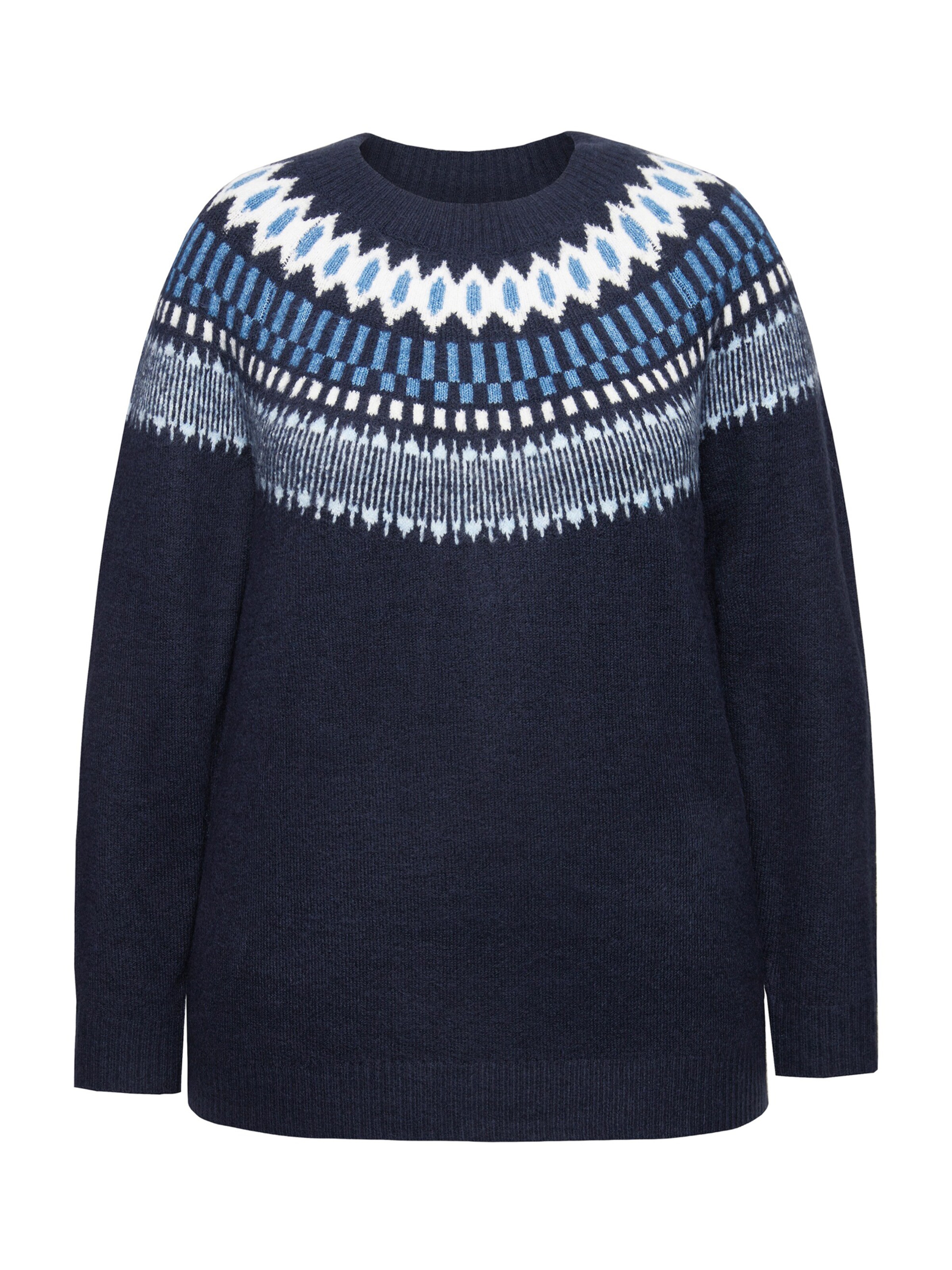 Ulla Popken Pullover in Blau: Vorderseite