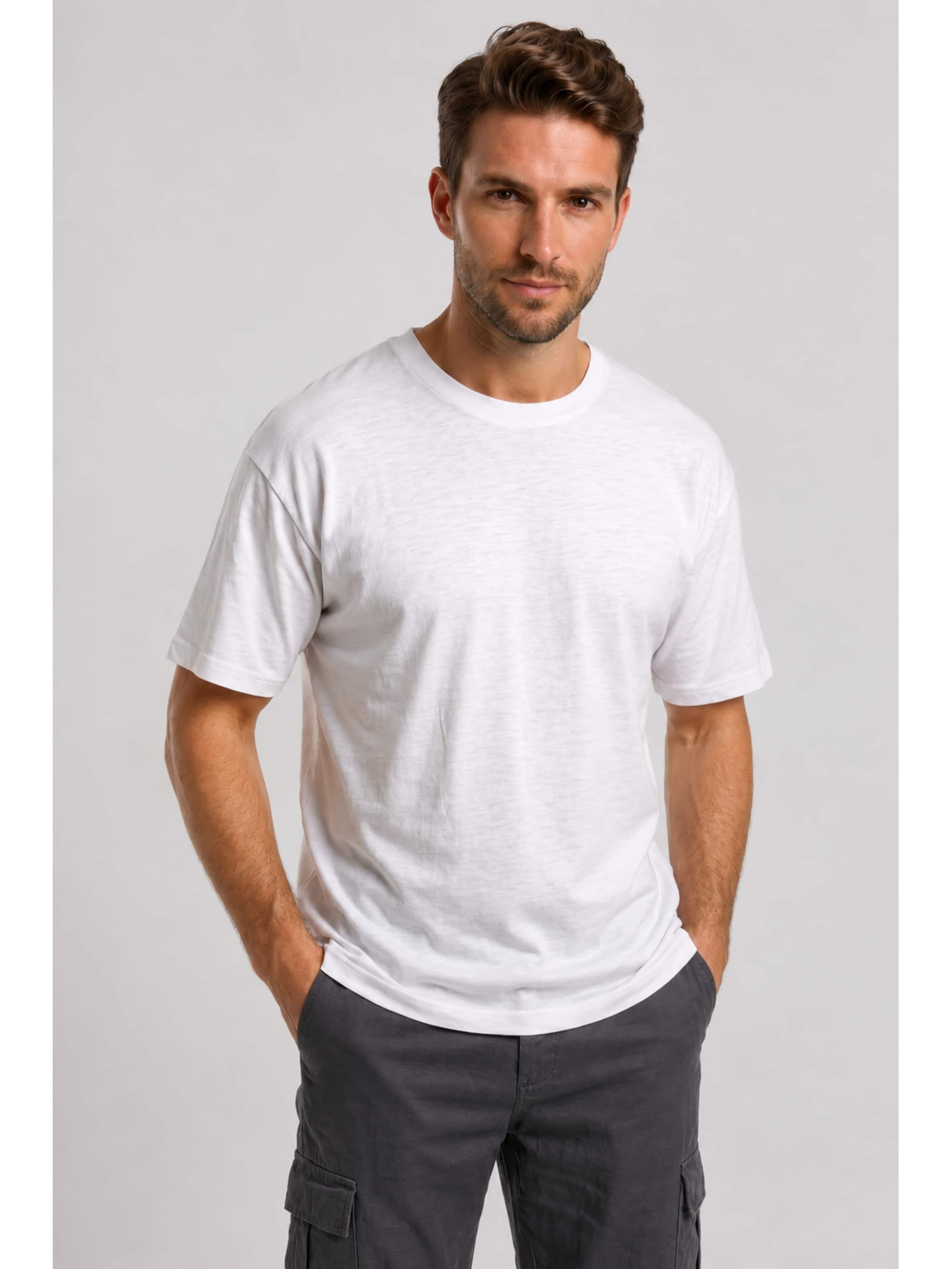alan red Shirt 'Venice' in White