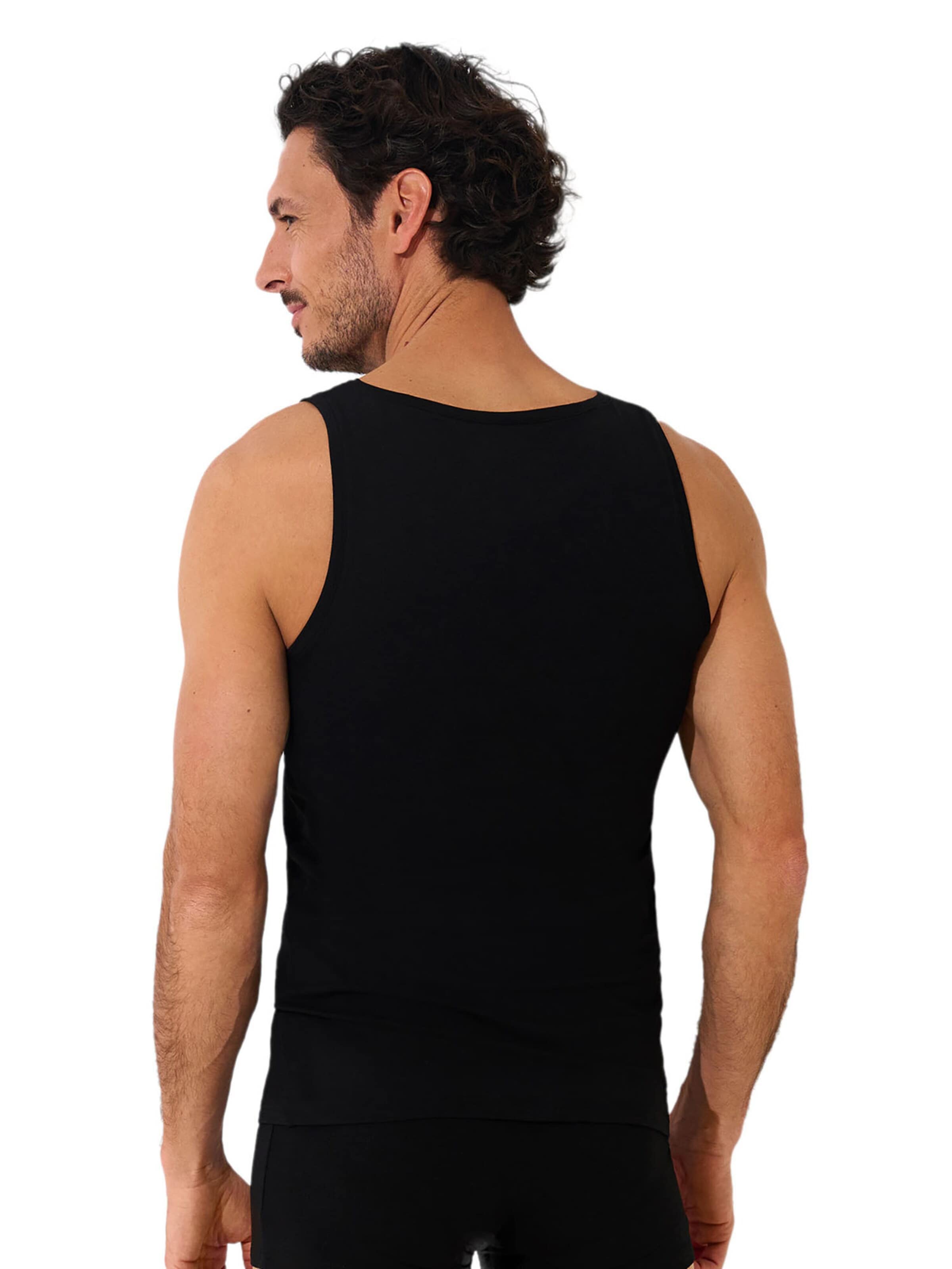 Lisca Undershirt 'Odysseus' in Black