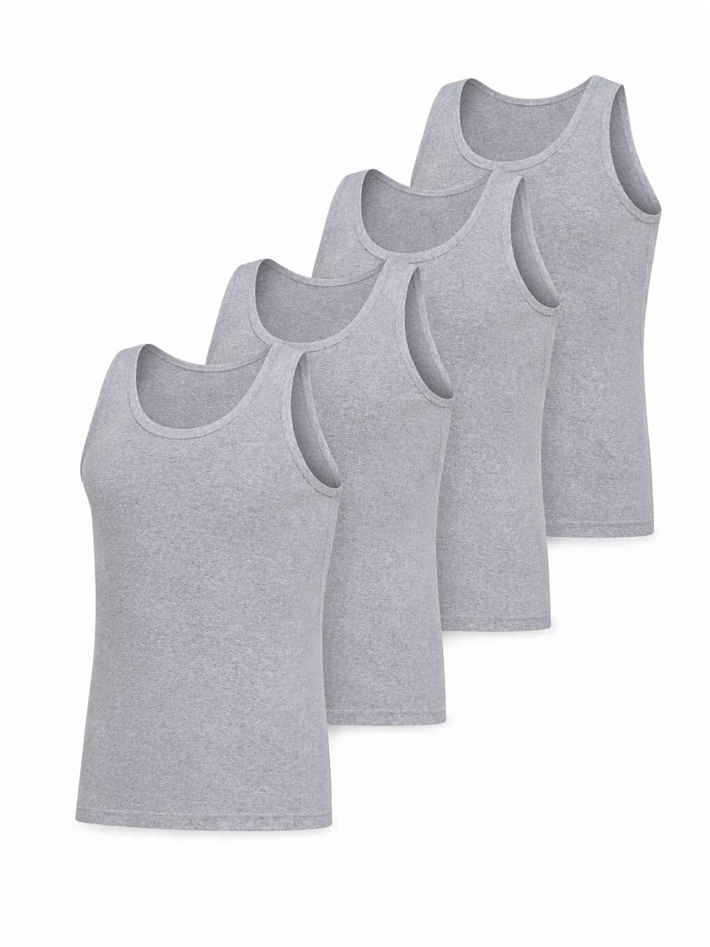 LOREZA - Camiseta térmica 'Herren Unterhemden Tom' en gris: frente