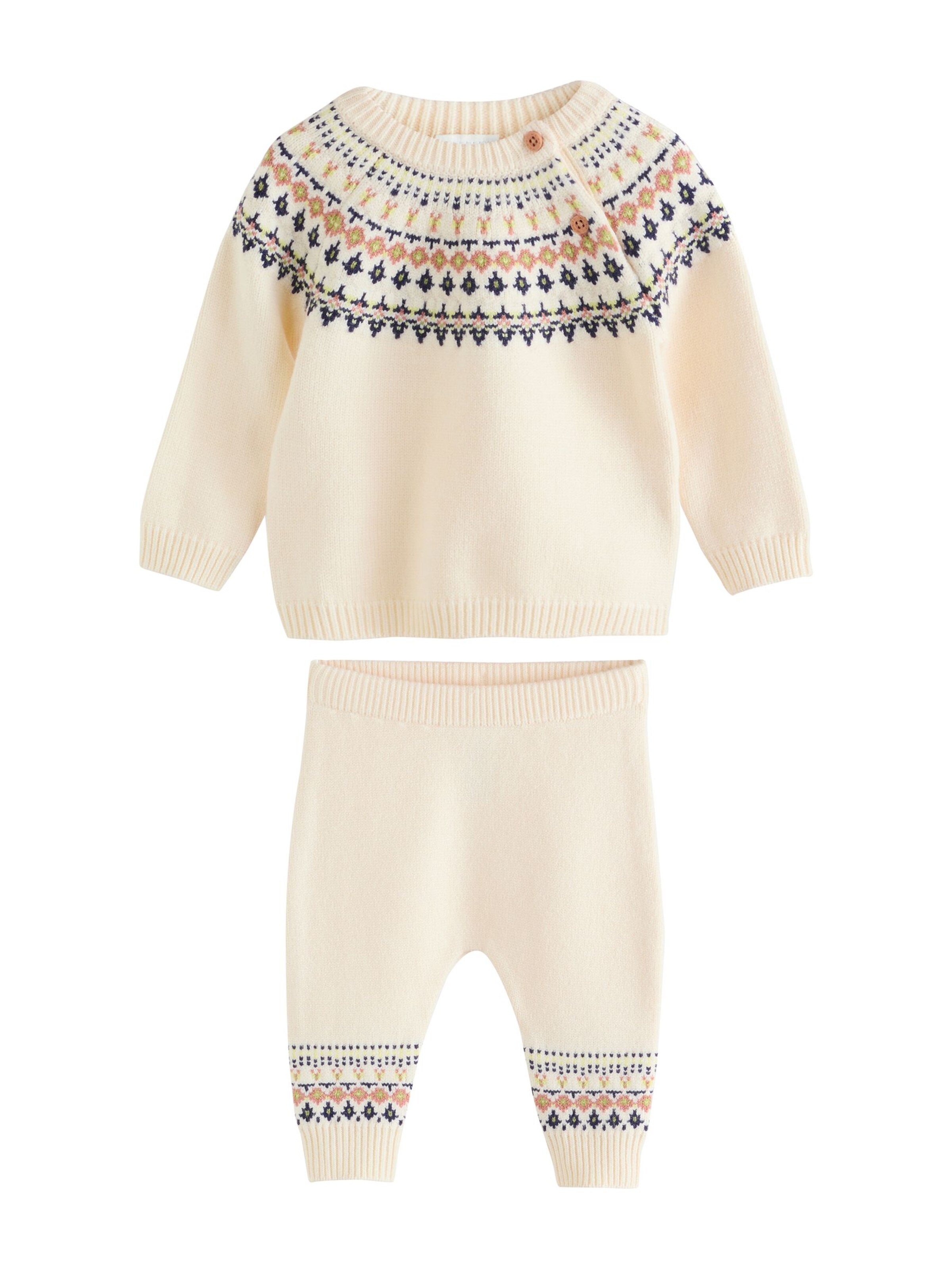 Next - Conjunto en beige: frente