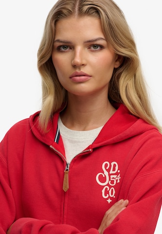 Veste de survêtement Superdry & Co en rouge