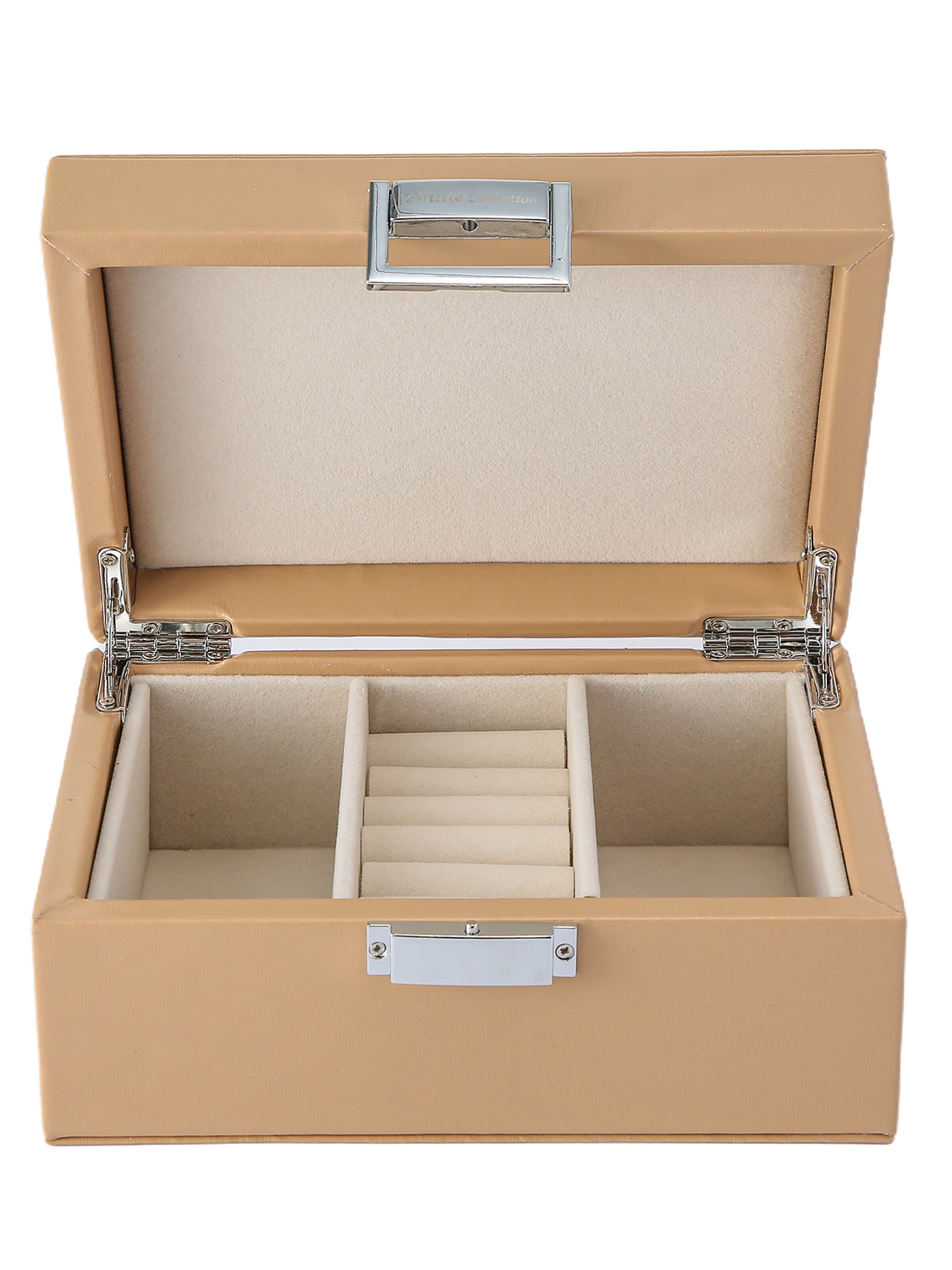 Emilie collection Jewelry storage 'Jewelry box' in Beige: front