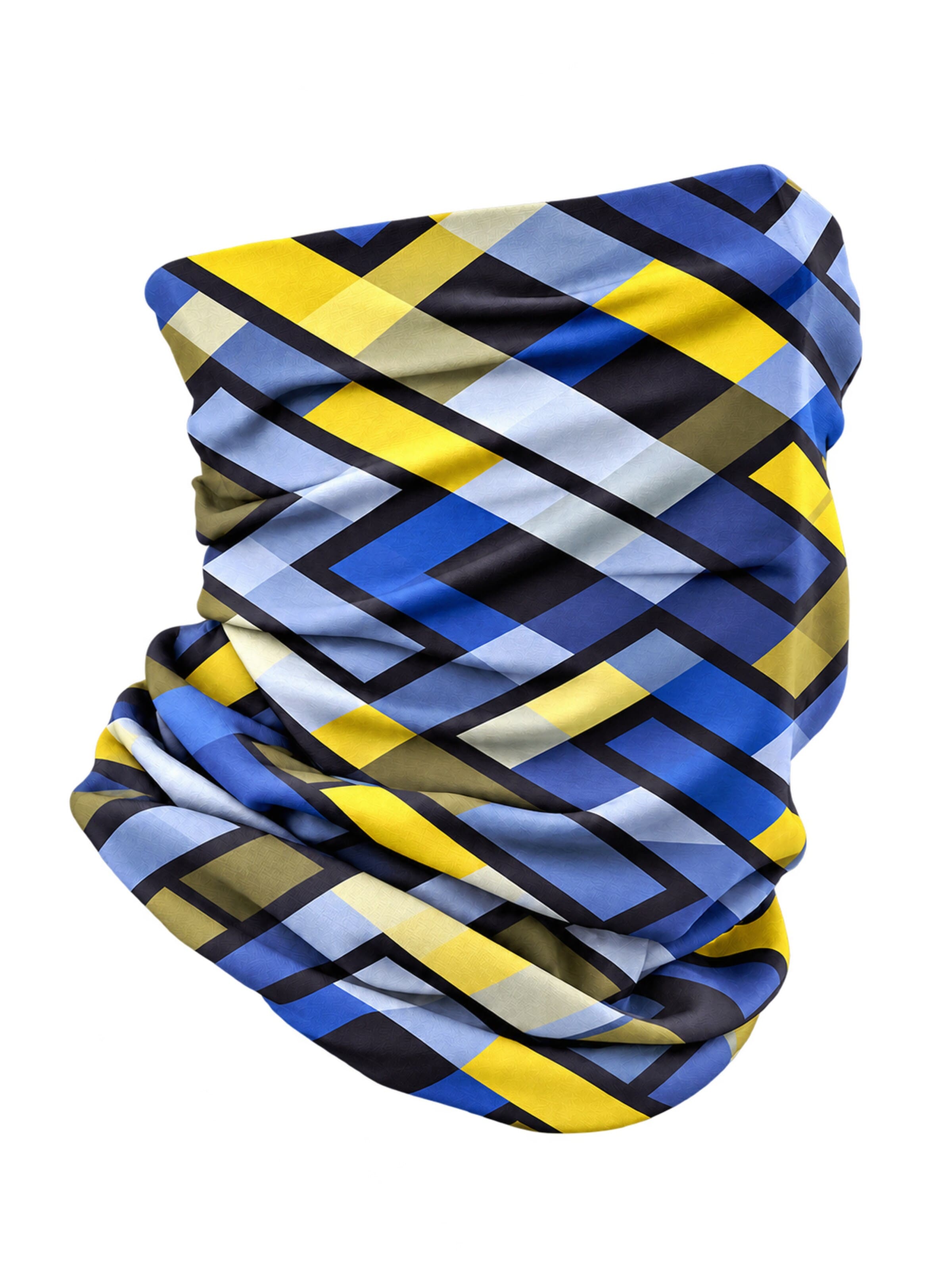 Rune Sports scarf 'The Artisan Canvas | Seamless Ice Silk Expression Gaiter' in Blue: front