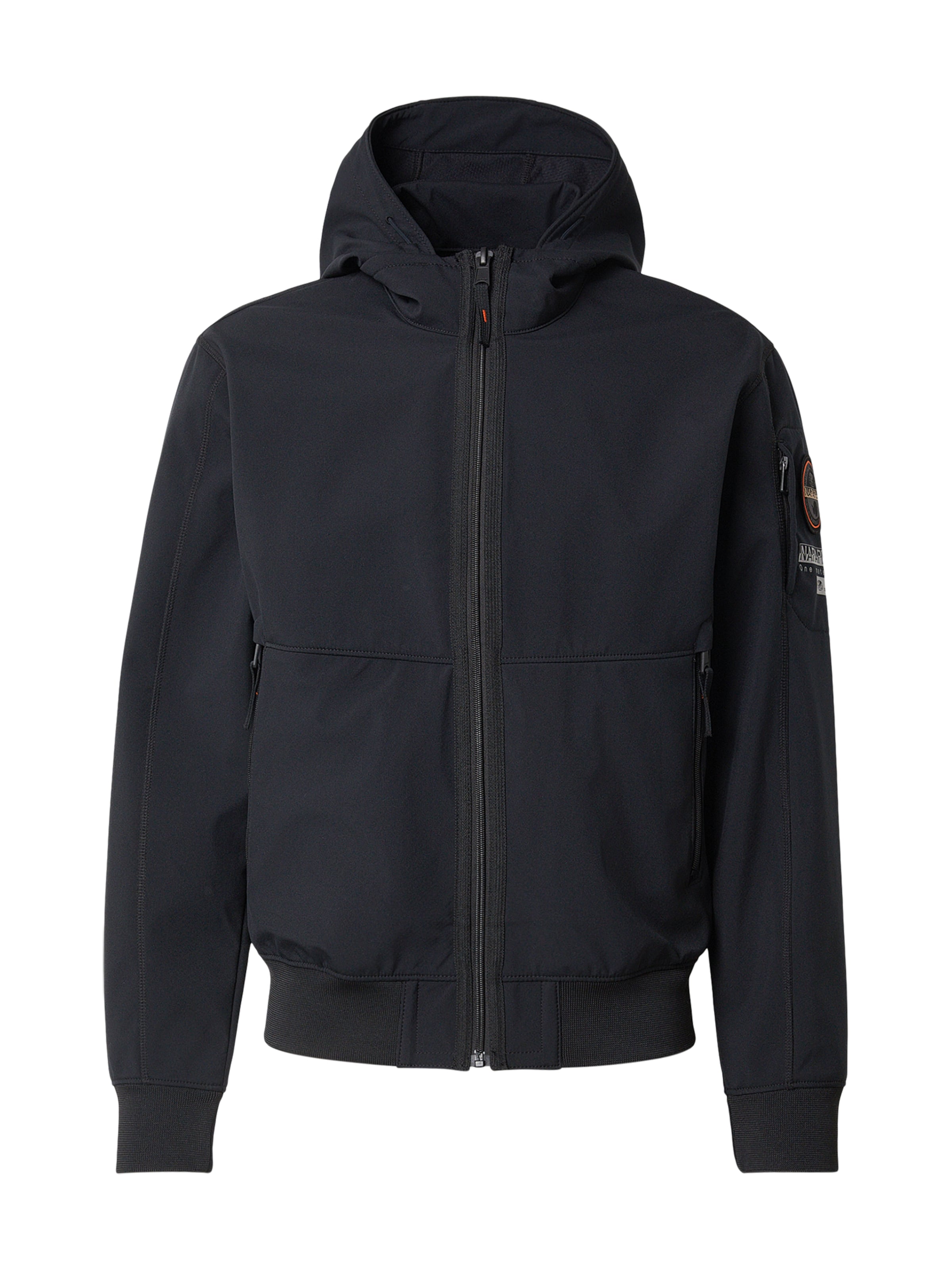 Geacă de primăvară-toamnă 'A-MELVILLE' de la NAPAPIJRI pe negru: față