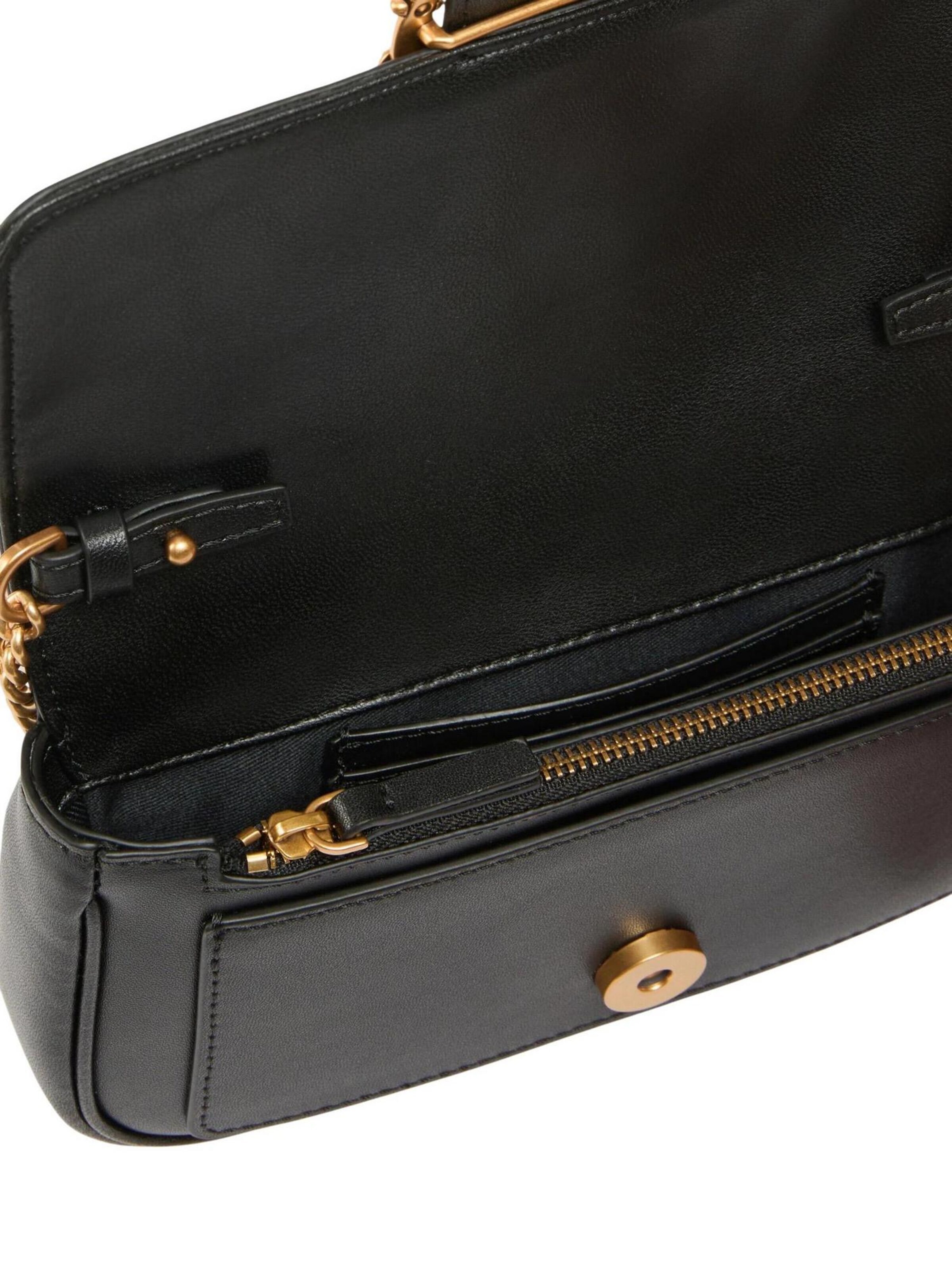 PINKO Skuldertaske 'LOVE POCKET' i sort
