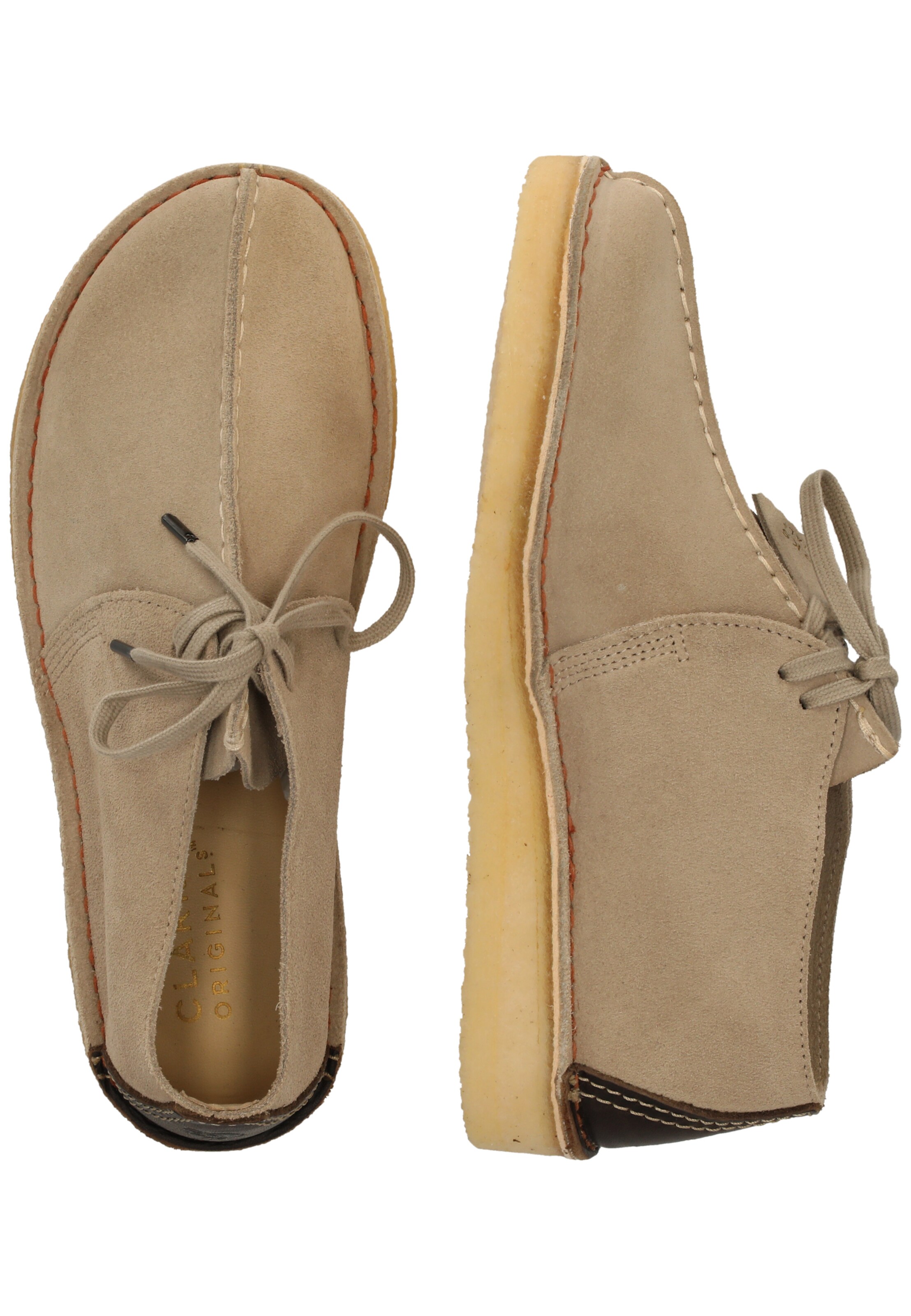 CLARKS Lace-up shoe 'Desert' in Beige
