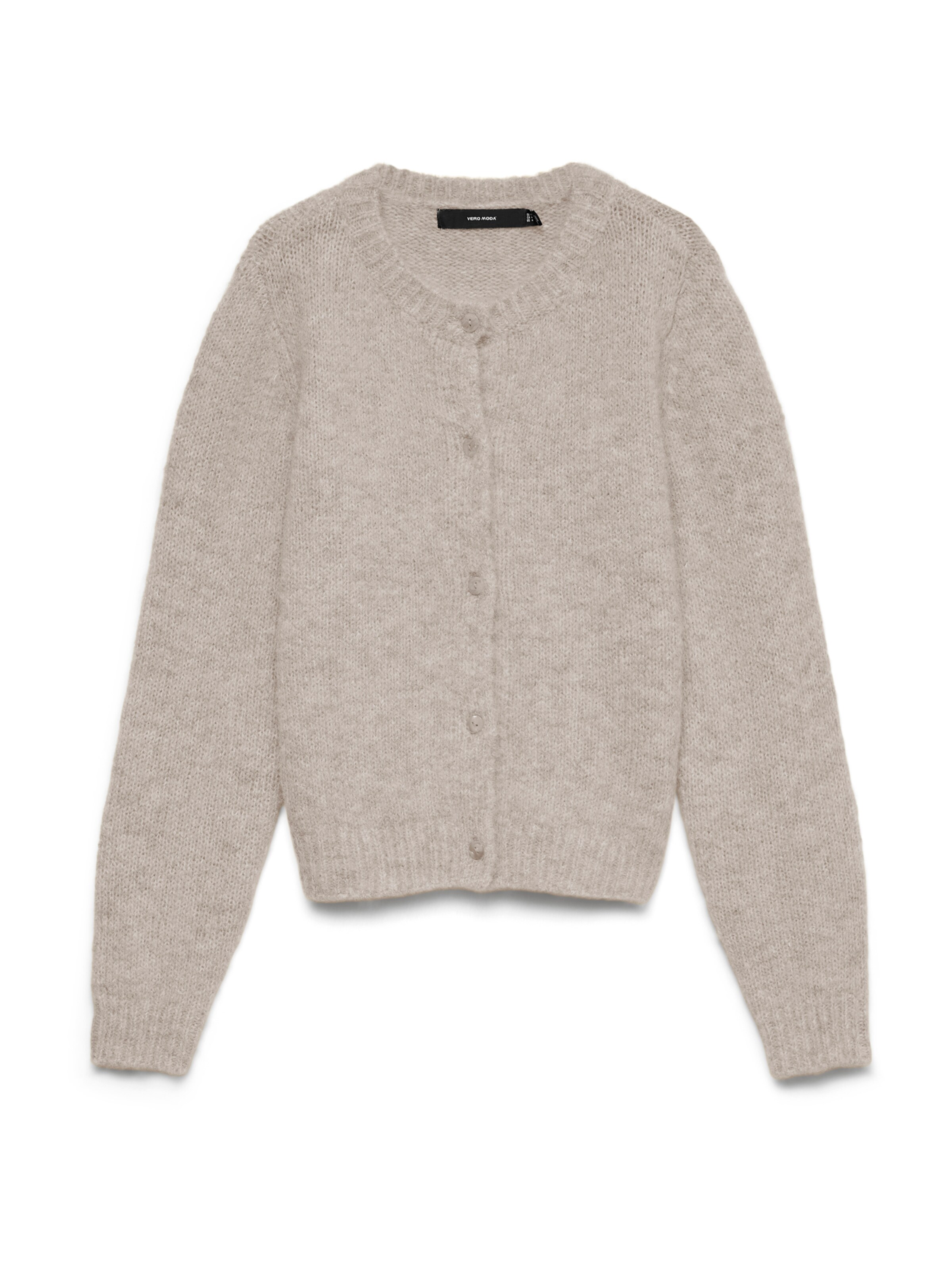 VERO MODA Strickjacke 'VMNOVAH' in Grau: Vorderseite