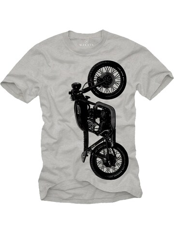 MAKAYA Shirt 'Big-CB' in Grey: front