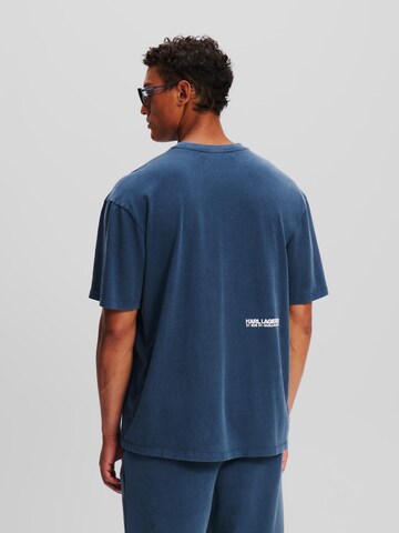 Karl Lagerfeld - Camiseta 'Rue St-Guillaume' en azul