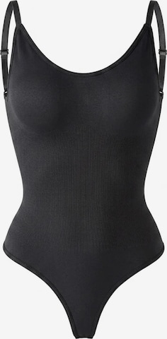 Shapetape Shapingbody 'Body met Lage Rug Met String' in Zwart: voorkant