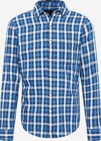 Dockers Button Up Shirt in Blue: front