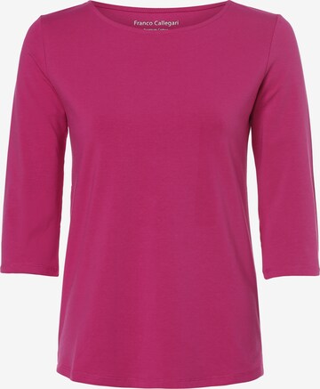 T-shirt Franco Callegari en rose : devant