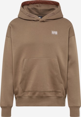 G-Star RAW Sweatshirt in Bruin: voorkant