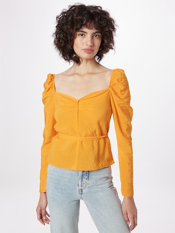 TOPSHOP Blouse in Yellow: front