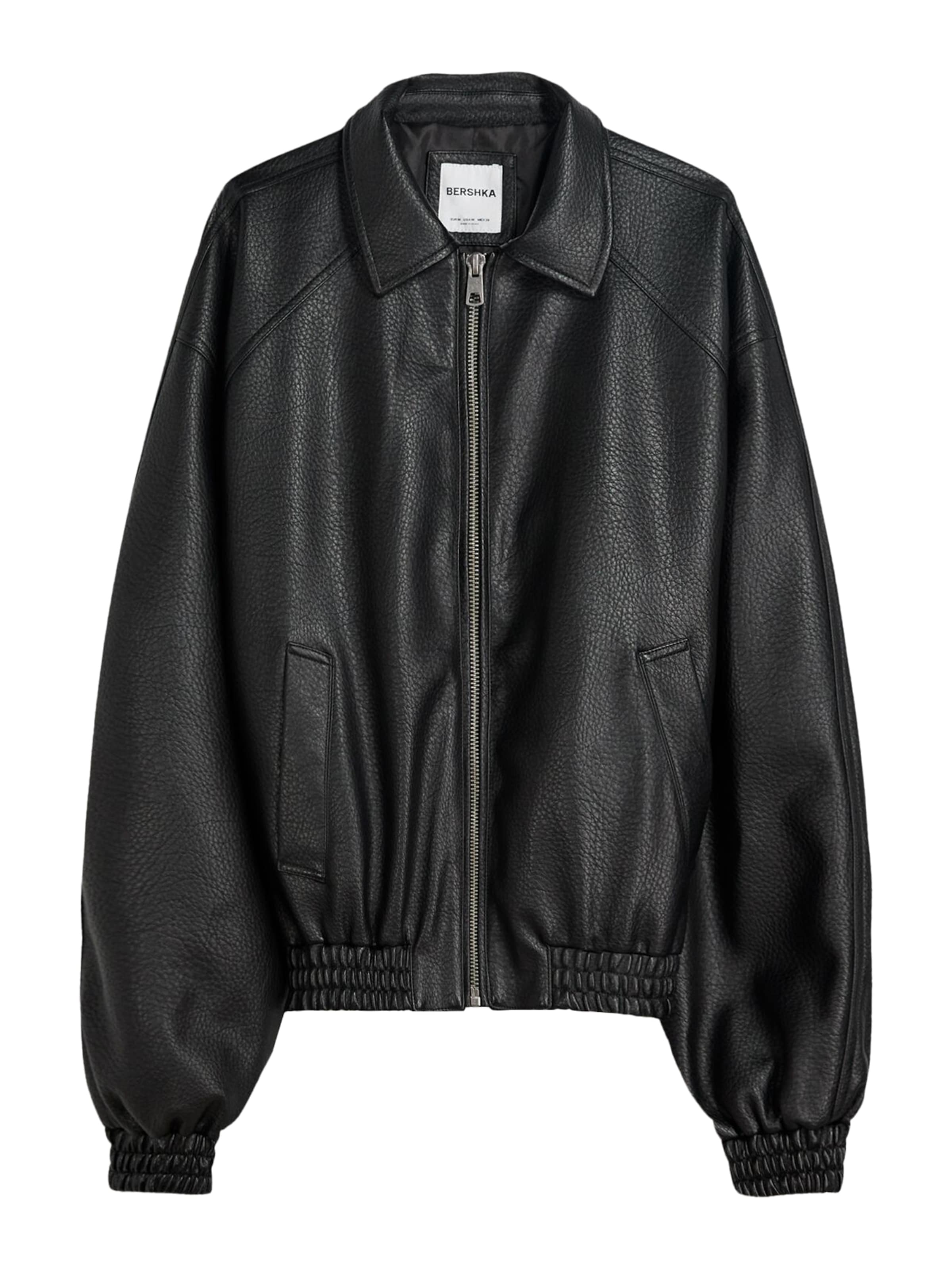 Bershka Преходно яке в черно: отпред