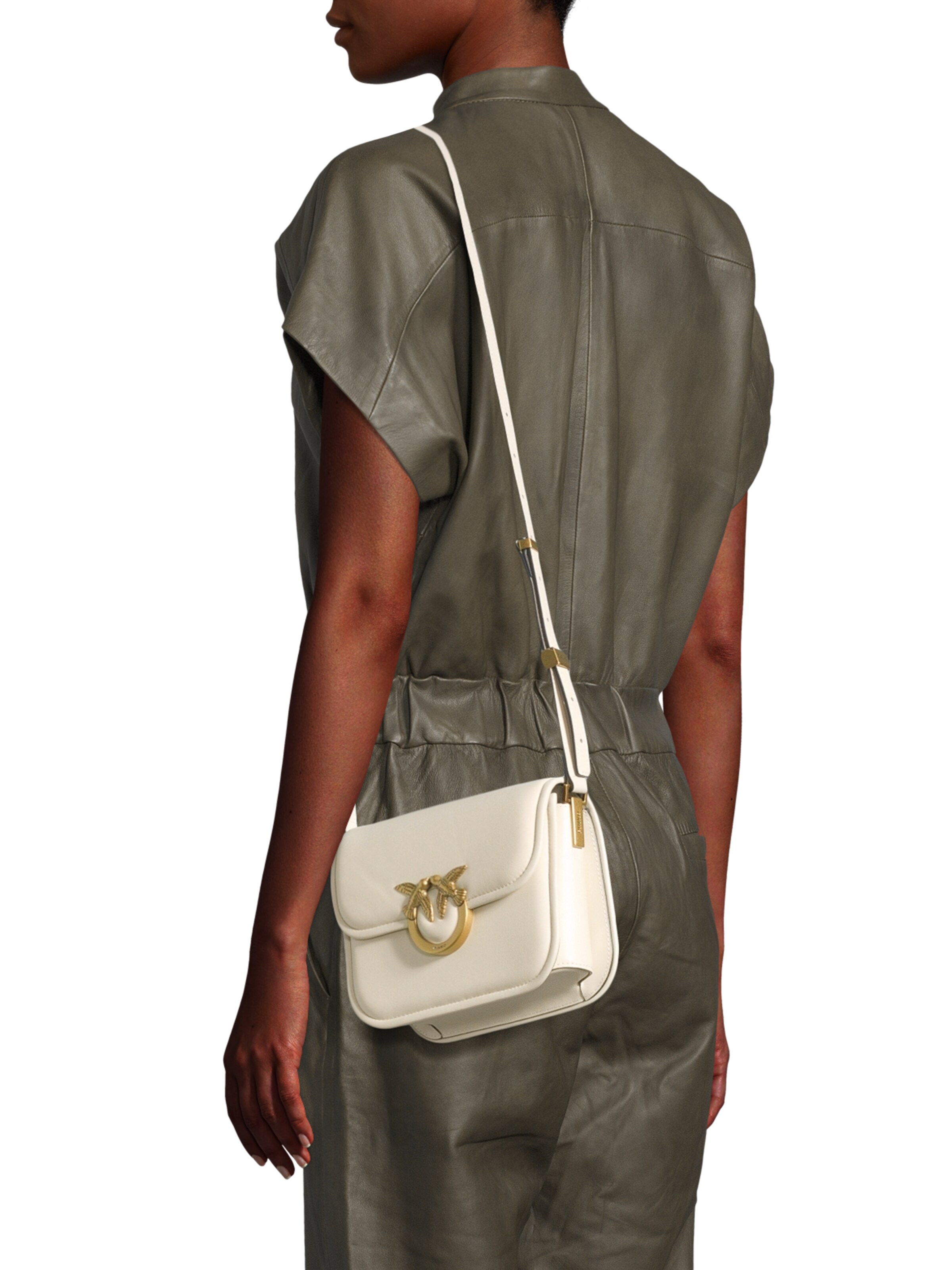 PINKO Válltáska 'LOVE BOX' - fehér: elől