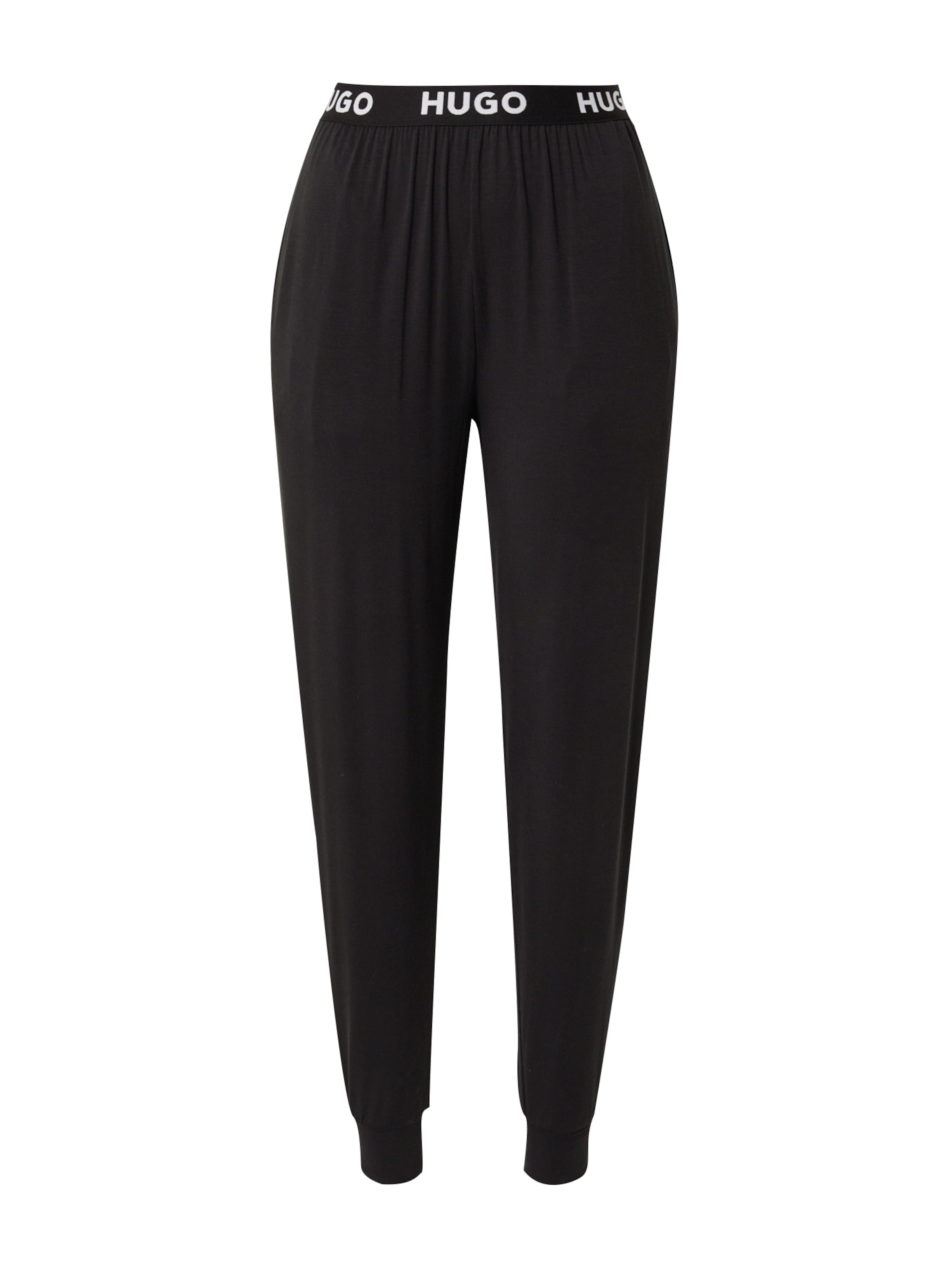 HUGO Pidžaamapüksid, värv must: eest vaates