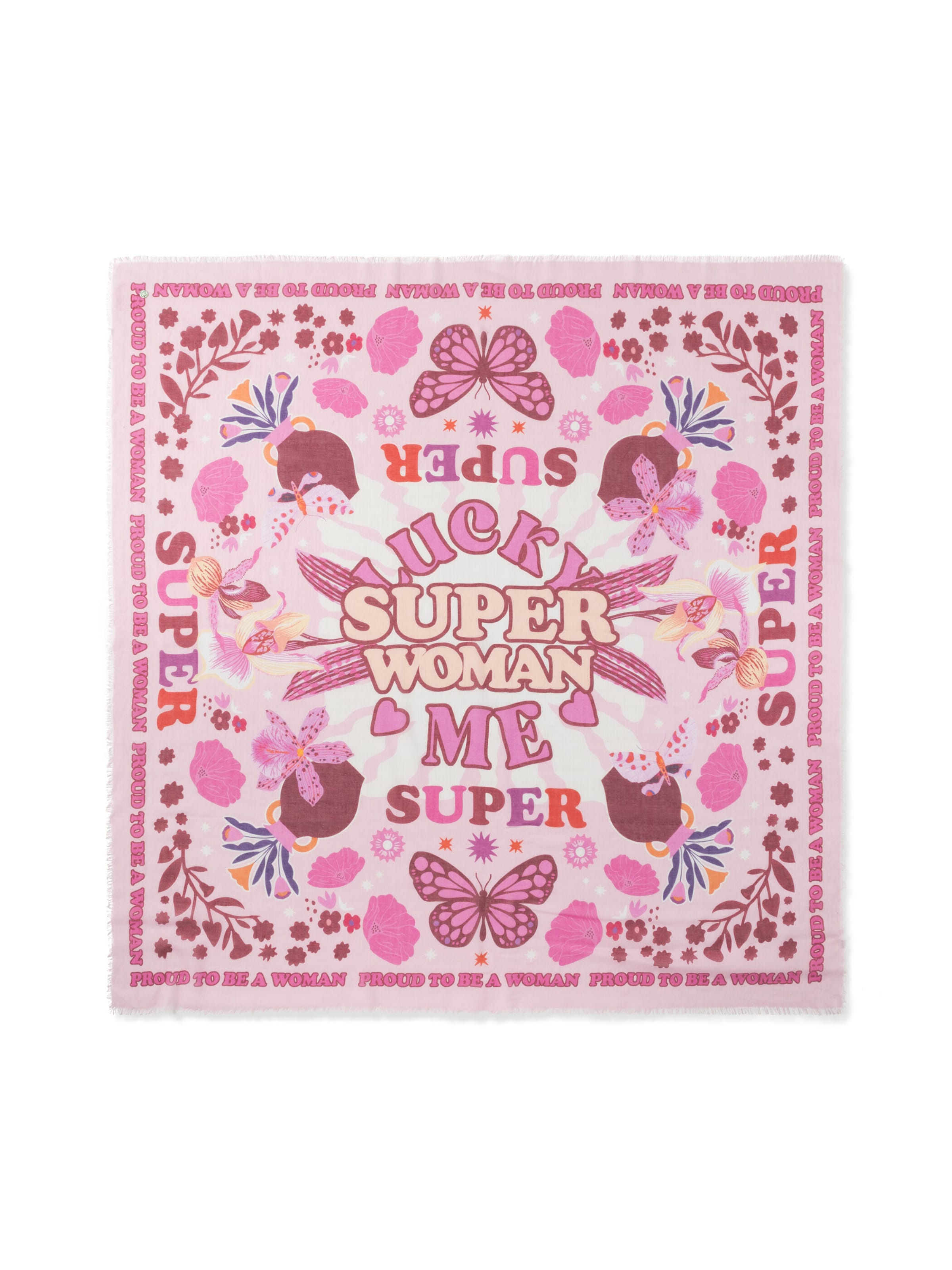 Foulard CODELLO en rose : devant