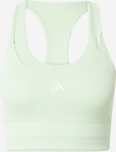 ADIDAS PERFORMANCE Sports Bra in Pastel green / White, Item view