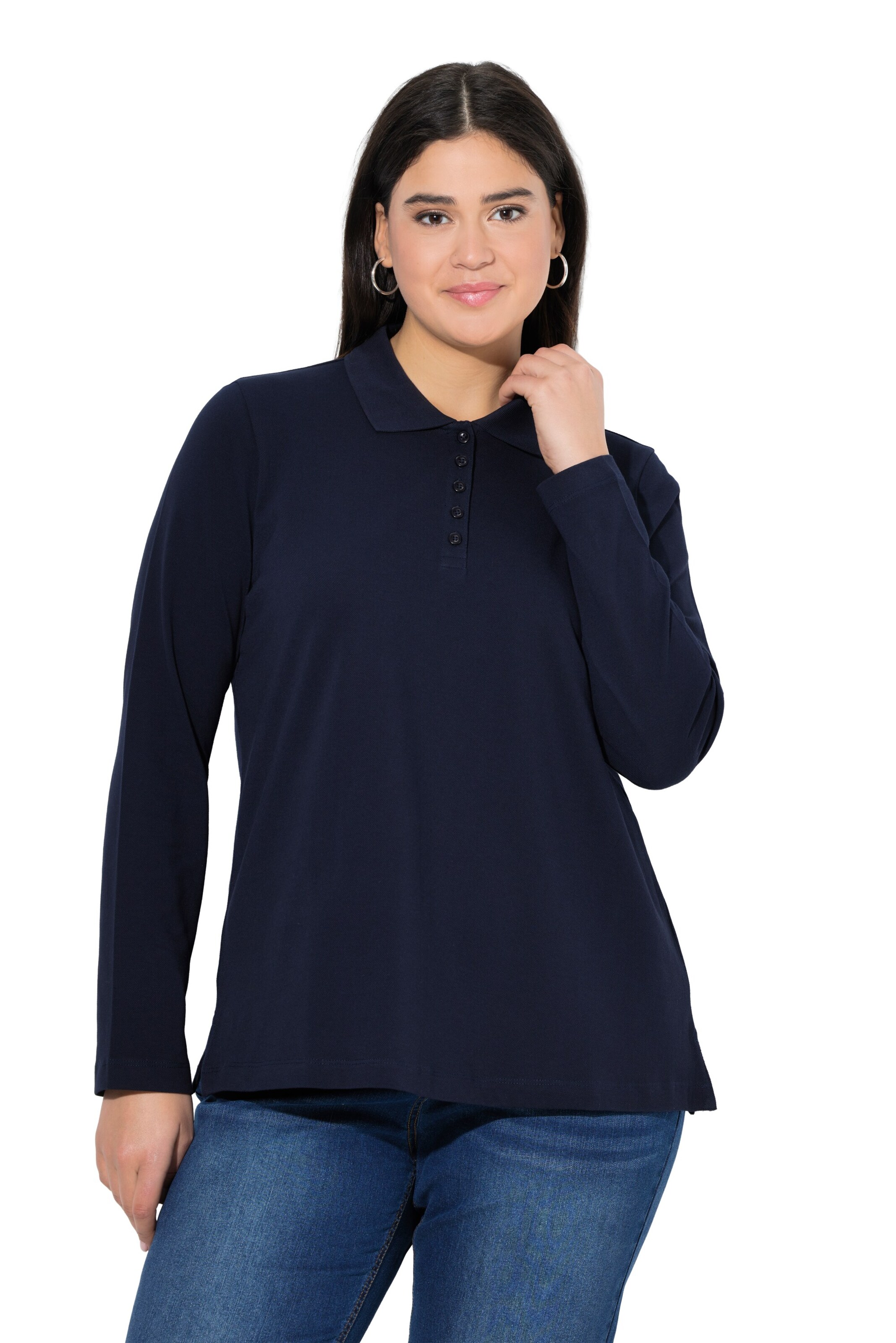 Ulla Popken Shirt in Blau: Vorderseite