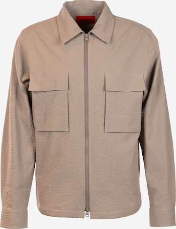 HUGO Hemd ' Eselio ' in Beige: Vorderseite