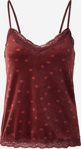 Bluză de noapte 'Cami' de la Hunkemöller pe roșu: față