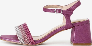 Sandalo di CAFè NOIR in rosa: frontale