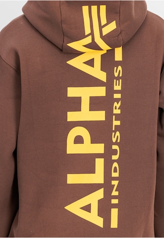 ALPHA INDUSTRIES Μπλούζα φούτερ σε καφέ