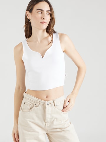 LTB - Top de punto 'YEMIZI' en blanco: frente